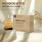 Hand Made Bees Wax Round Honey Comb Candles